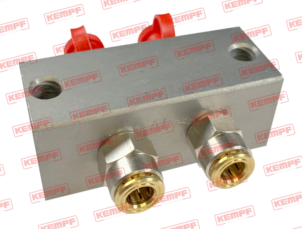 147726 Kempf Nippelblock 2-fach Stahl 180° montiert